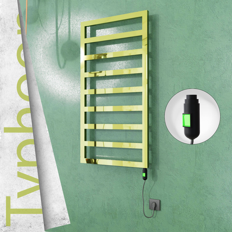 TYPHOON Elektrikli Paslanmaz Çelik Havlupan 500x1580 Altın (On/Off Düğmeli) 600W