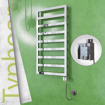 Radiva - Typhoon Elektrikli Paslanmaz Çelik Havlupan 500x1580 Ayna Polisaj (KTX4 Termostat) 600W Spiral Kablolu