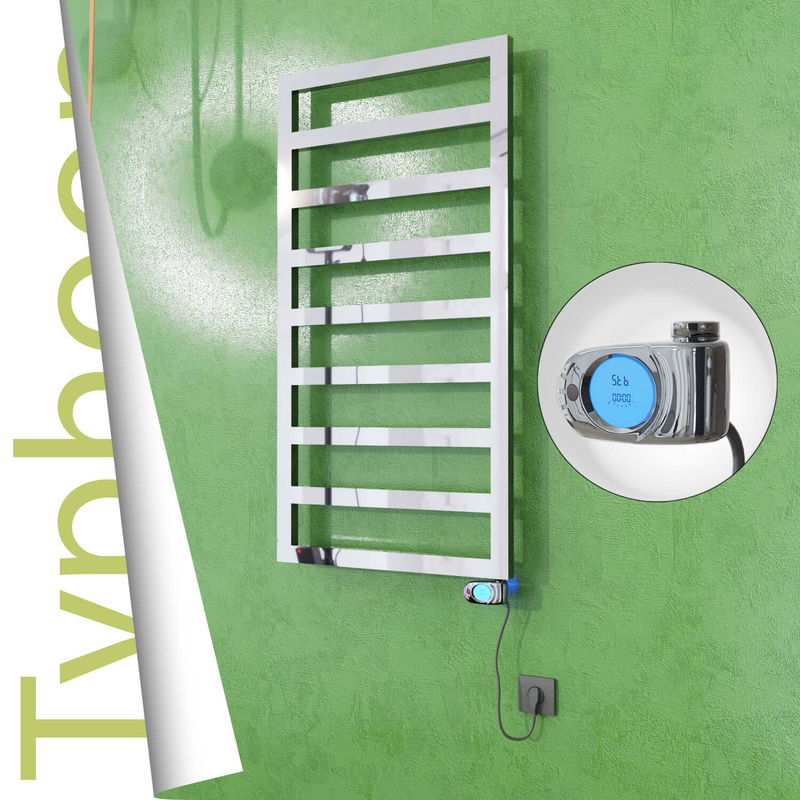 TYPHOON Elektrikli Paslanmaz Çelik Havlupan 500x1580 Ayna Polisaj (Musa Termostat) 600W