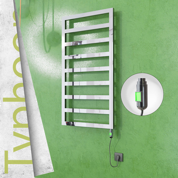 Radiva - Typhoon Elektrikli Paslanmaz Çelik Havlupan 500x1580 Ayna Polisaj (On/Off Düğmeli) 600W