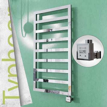 Radiva - Typhoon Elektrikli Paslanmaz Çelik Havlupan 500x1580 Satin Polisaj (KTX3 Termostat) 600W