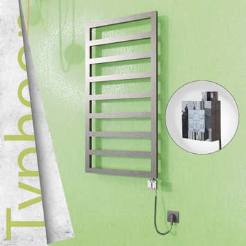 Radiva - Typhoon Elektrikli Paslanmaz Çelik Havlupan 500x1580 Satin Polisaj (KTX4 Termostat) 600W Spiral Kablolu