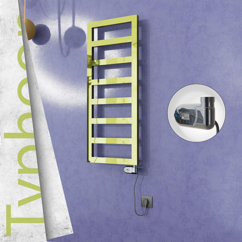 TYPHOON Elektrikli Paslanmaz Çelik Havlupan 500x740 Altın (Thesis Termostat) 200W