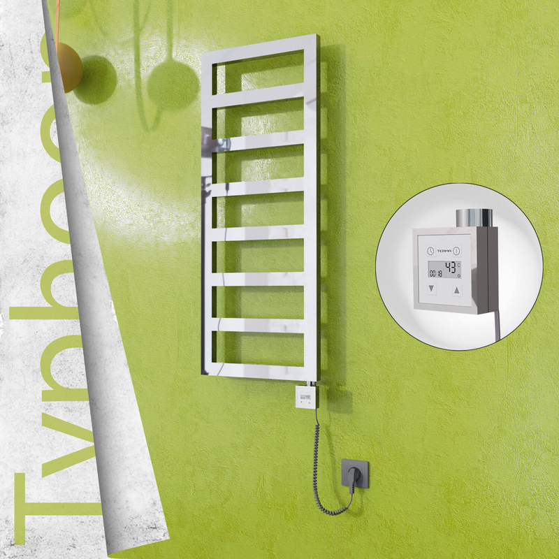 TYPHOON Elektrikli Paslanmaz Çelik Havlupan 500x740 Ayna Polisaj (KTX3 Termostat) 200W Spiral Kablolu