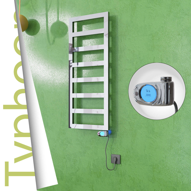 TYPHOON Elektrikli Paslanmaz Çelik Havlupan 500x740 Ayna Polisaj (Musa Termostat) 200W
