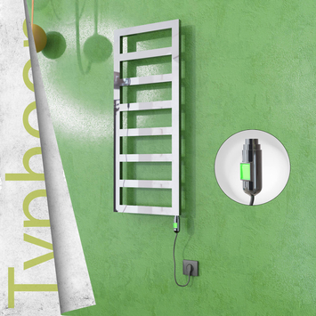Radiva - Typhoon Elektrikli Paslanmaz Çelik Havlupan 500x740 Ayna Polisaj (On/Off Düğmeli) 200W