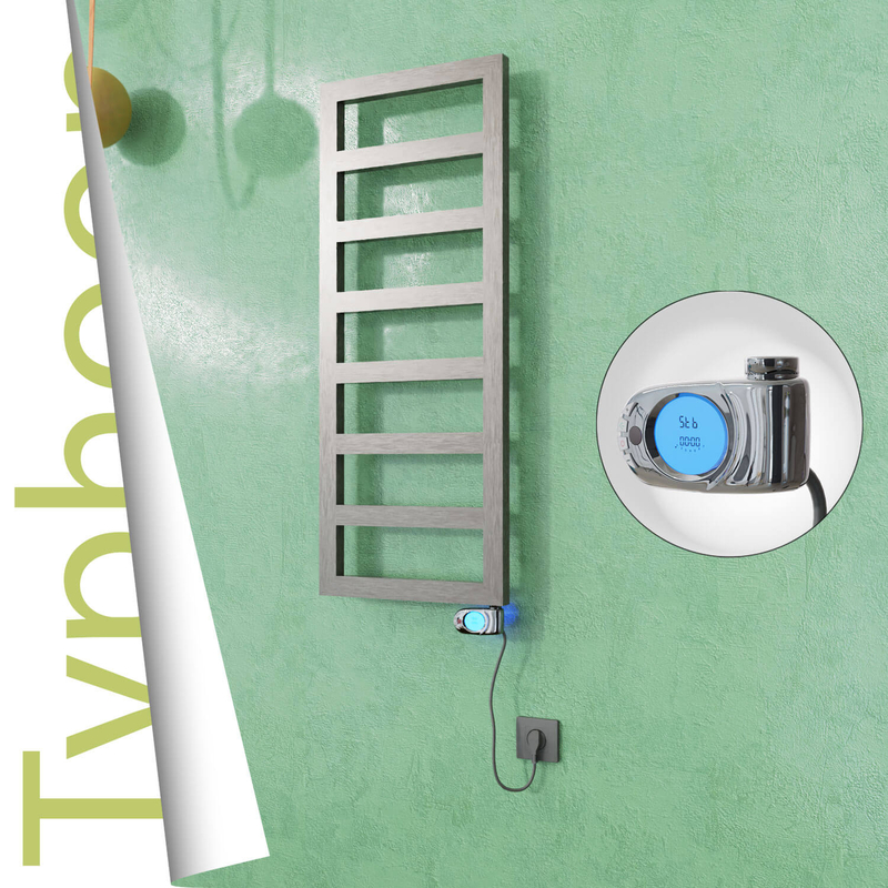 TYPHOON Elektrikli Paslanmaz Çelik Havlupan 500x740 Satine Altın (Musa Termostat) 200W