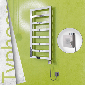 Radiva - Typhoon Elektrikli Paslanmaz Çelik Havlupan 600x1020 Ayna Polisaj (KTX1 Termostat) 300W Spiral Kablolu