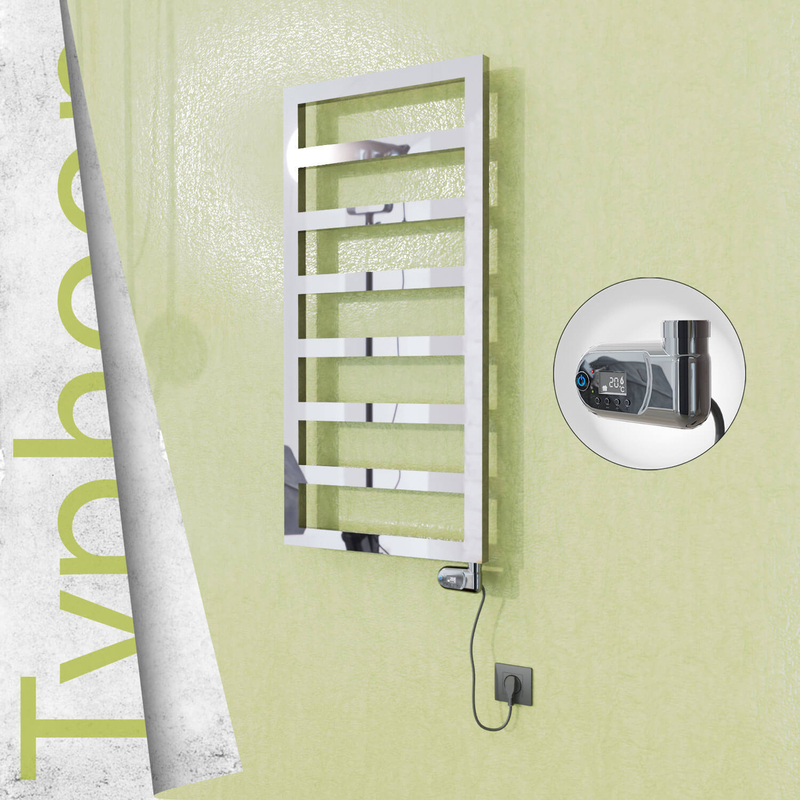 TYPHOON Elektrikli Paslanmaz Çelik Havlupan 600x1020 Ayna Polisaj (Thesis Termostat) 300W