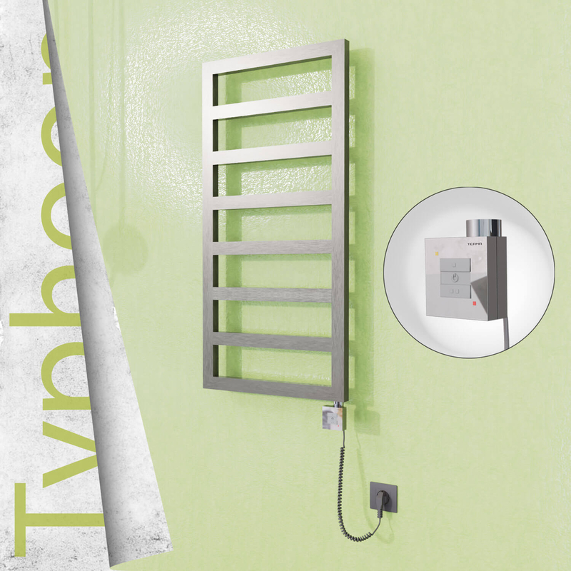 TYPHOON Elektrikli Paslanmaz Çelik Havlupan 600x1020 Satin Polisaj (KTX1 Termostat) 300W Spiral Kablolu