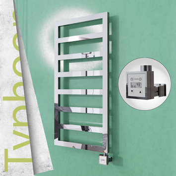 Radiva - Typhoon Elektrikli Paslanmaz Çelik Havlupan 600x1020 Satin Polisaj (KTX3 Termostat) 300W