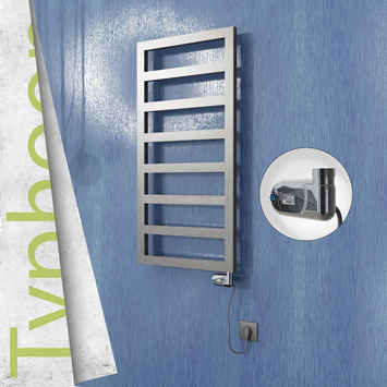 Radiva - Typhoon Elektrikli Paslanmaz Çelik Havlupan 600x1020 Satin Polisaj (Thesis Termostat) 300W