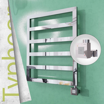 Radiva - Typhoon Elektrikli Paslanmaz Çelik Havlupan 600x1160 Ayna Polisaj (KTX1 Termostat) 300W