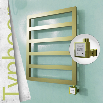 Radiva - Typhoon Elektrikli Paslanmaz Çelik Havlupan 600x1160 Ayna Polisaj (KTX3 Termostat) 300W