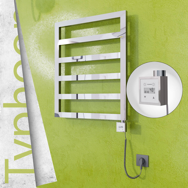 TYPHOON Elektrikli Paslanmaz Çelik Havlupan 600x1160 Ayna Polisaj (KTX3 Termostat) 300W Spiral Kablolu