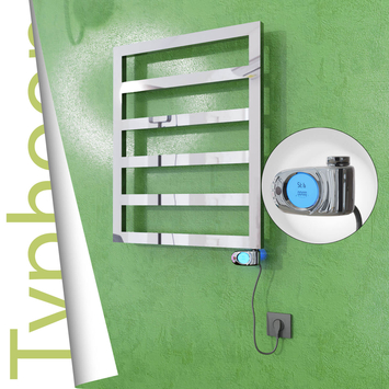 Radiva - Typhoon Elektrikli Paslanmaz Çelik Havlupan 600x1160 Ayna Polisaj (Musa Termostat) 300W