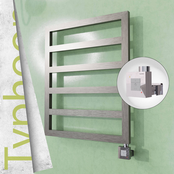 Radiva - Typhoon Elektrikli Paslanmaz Çelik Havlupan 600x1160 Satin Polisaj (KTX1 Termostat) 300W