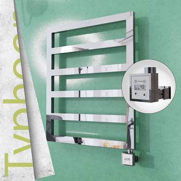 Radiva - Typhoon Elektrikli Paslanmaz Çelik Havlupan 600x1160 Satin Polisaj (KTX3 Termostat) 300W
