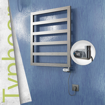 Radiva - Typhoon Elektrikli Paslanmaz Çelik Havlupan 600x1160 Satin Polisaj (Thesis Termostat) 300W