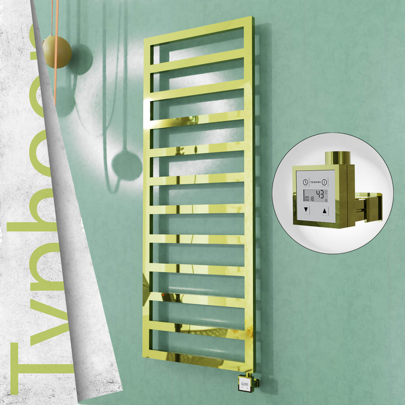 TYPHOON Elektrikli Paslanmaz Çelik Havlupan 600x1580 Altın (KTX3 Termostat) 600W