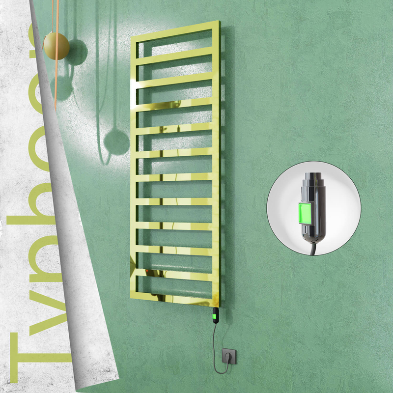 TYPHOON Elektrikli Paslanmaz Çelik Havlupan 600x1580 Altın (On/Off Düğmeli) 600W