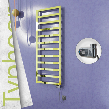Radiva - Typhoon Elektrikli Paslanmaz Çelik Havlupan 600x1580 Altın (Thesis Termostat) 600W