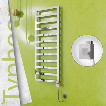 Radiva - Typhoon Elektrikli Paslanmaz Çelik Havlupan 600x1580 Ayna Polisaj (KTX1 Termostat) 600W Spiral Kablolu
