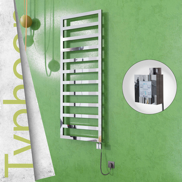 Radiva - Typhoon Elektrikli Paslanmaz Çelik Havlupan 600x1580 Ayna Polisaj (KTX4 Termostat) 600W Spiral Kablolu