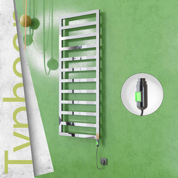 Radiva - Typhoon Elektrikli Paslanmaz Çelik Havlupan 600x1580 Ayna Polisaj (On/Off Düğmeli) 600W