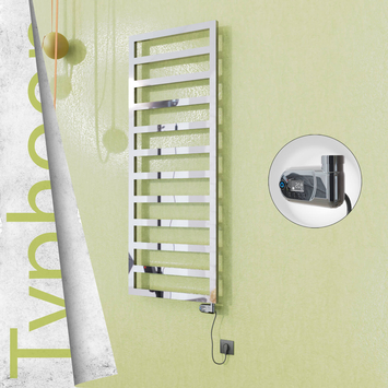 Radiva - Typhoon Elektrikli Paslanmaz Çelik Havlupan 600x1580 Ayna Polisaj (Thesis Termostat) 600W