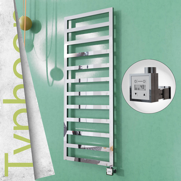 Radiva - Typhoon Elektrikli Paslanmaz Çelik Havlupan 600x1580 Satin Polisaj (KTX3 Termostat) 600W