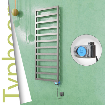 Radiva - Typhoon Elektrikli Paslanmaz Çelik Havlupan 600x1580 Satin Polisaj (Musa Termostat) 600W