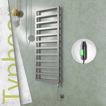 Radiva - Typhoon Elektrikli Paslanmaz Çelik Havlupan 600x1580 Satin Polisaj (On/Off Düğmeli) 600W