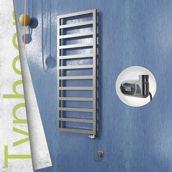 Radiva - Typhoon Elektrikli Paslanmaz Çelik Havlupan 600x1580 Satin Polisaj (Thesis Termostat) 600W