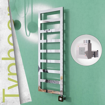 Radiva - Typhoon Elektrikli Paslanmaz Çelik Havlupan 600x740 Ayna Polisaj (KTX1 Termostat) 300W