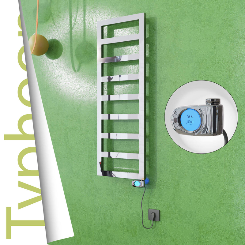 TYPHOON Elektrikli Paslanmaz Çelik Havlupan 600x740 Ayna Polisaj (Musa Termostat) 300W