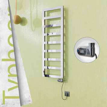 Radiva - Typhoon Elektrikli Paslanmaz Çelik Havlupan 600x740 Ayna Polisaj (Thesis Termostat) 300W