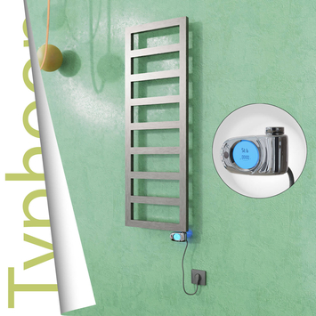 Radiva - Typhoon Elektrikli Paslanmaz Çelik Havlupan 600x740 Satine Altın (Musa Termostat) 300W