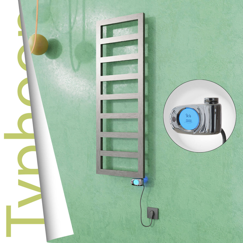 TYPHOON Elektrikli Paslanmaz Çelik Havlupan 600x740 Satine Altın (Musa Termostat) 300W