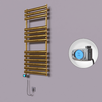 - Volga Dekoratif Elektrikli Havlupan 500x1200 Altın (Musa Termostat) 300W  - Volga Dekoratif Elektrikli Havlupan 500x1200 Altın (Musa Termostat) 300W