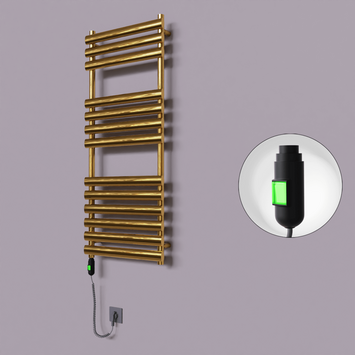 Radiva - Volga Dekoratif Elektrikli Havlupan 500x1200 Altın (On/Off Düğmeli) 300W