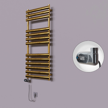 - Volga Dekoratif Elektrikli Havlupan 500x1200 Altın (Thesis Termostat) 300W  - Volga Dekoratif Elektrikli Havlupan 500x1200 Altın (Thesis Termostat) 300W