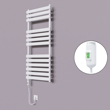 Radiva - Volga Dekoratif Elektrikli Havlupan 500x1200 Beyaz (On/Off Düğmeli) 600W