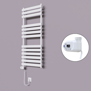 Radiva - Volga Dekoratif Elektrikli Havlupan 500x1200 Beyaz (Thesis Termostat) 600W