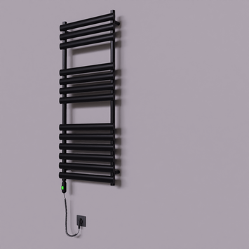 - Volga Dekoratif Elektrikli Havlupan 500x1200 Siyah (On/Off Düğmeli) 600W  - Volga Dekoratif Elektrikli Havlupan 500x1200 Siyah (On/Off Düğmeli) 600W