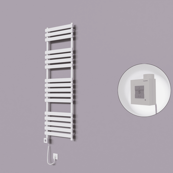 - Volga Dekoratif Elektrikli Havlupan 500x1600 Beyaz (KTX1 Termostat) 1000W Spiral Kablolu  - Volga Dekoratif Elektrikli Havlupan 500x1600 Beyaz (KTX1 Termostat) 1000W Spiral Kablolu