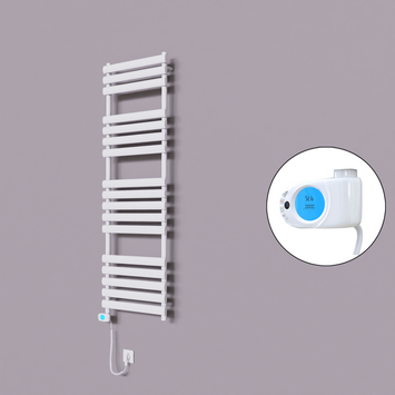 Radiva - Volga Dekoratif Elektrikli Havlupan 500x1600 Beyaz (Musa Termostat) 900W