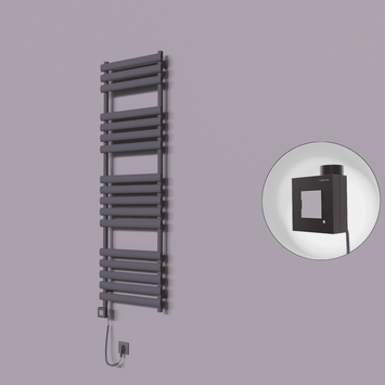 - Volga Dekoratif Elektrikli Havlupan 500x1600 Koyu Antrasit (KTX1 Termostat) 1000W Spiral Kablolu  - Volga Dekoratif Elektrikli Havlupan 500x1600 Koyu Antrasit (KTX1 Termostat) 1000W Spiral Kablolu