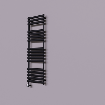 Radiva - Volga Dekoratif Elektrikli Havlupan 500x1600 Siyah (KTX3 Termostat) 1000W