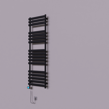 Radiva - Volga Dekoratif Elektrikli Havlupan 500x1600 Siyah (Musa Termostat) 900W